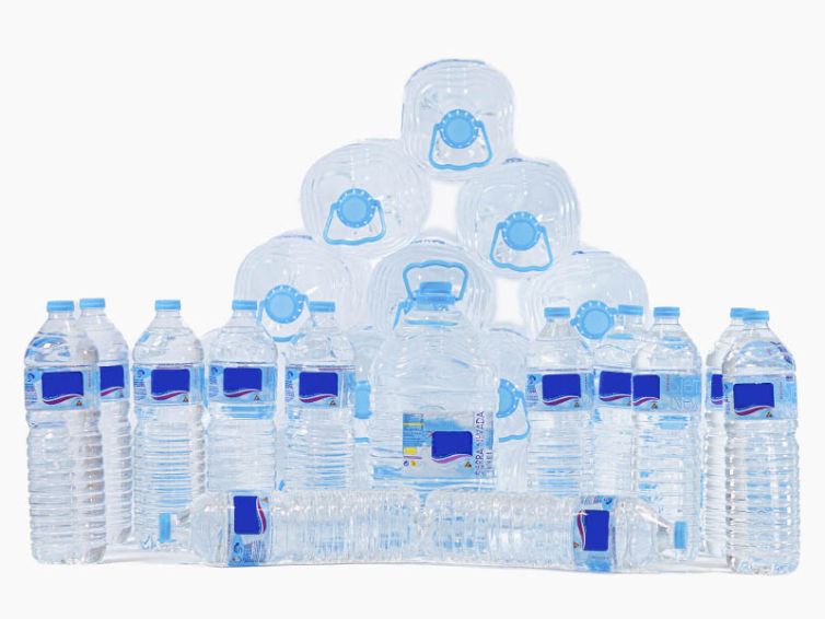 Pack King 12 botellas x 1,5L y 16 garrafas x 5L (98 lt) (a 0,24 €/lt)