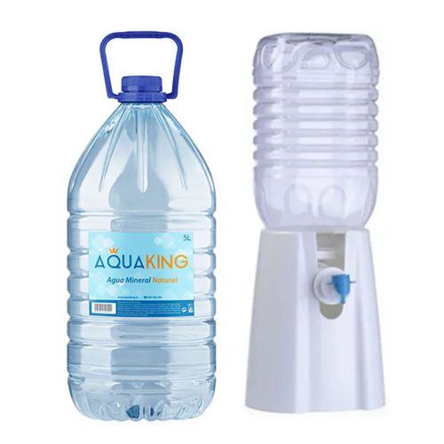OFERTÓN! Dto. 20% Pack King Agua 8 lt (13 Garrafas de 8 lt) (104 lt) + Dispensador de Regalo