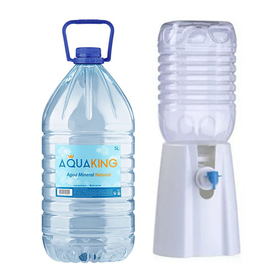 OFERTÓN! Dto. 20% Pack King Agua 8 lt (13 Garrafas de 8 lt) (104 lt) + Dispensador de Regalo