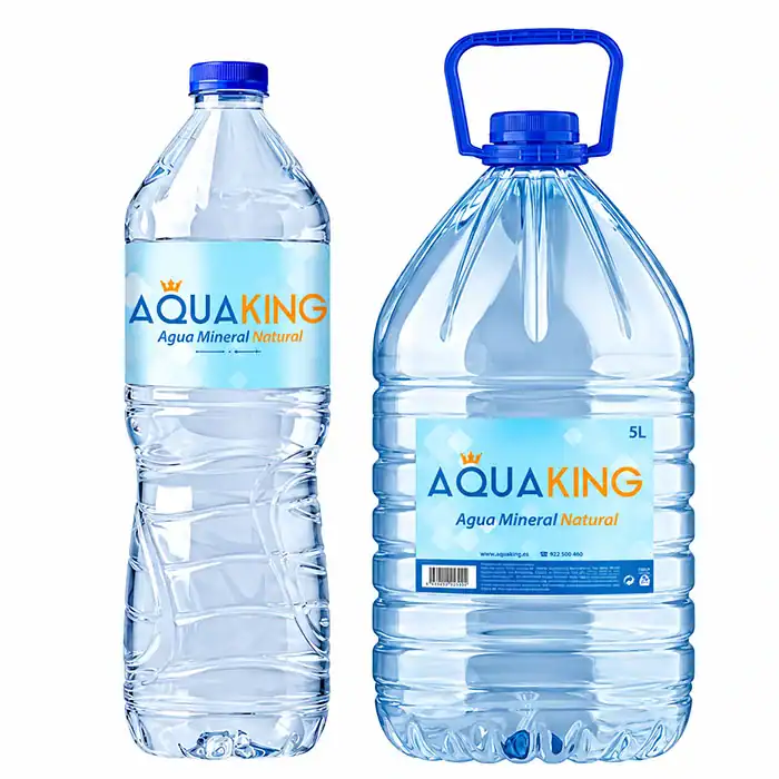 Pack King 12 botellas x 1.5L y 16 garrafas x 5L (98 lt) (a 0.24 €/lt)
